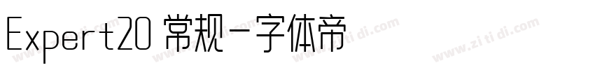 Expert20 常规字体转换